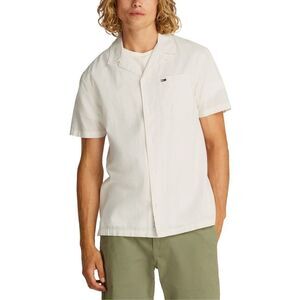 Tommy Hilfiger Jeans Cream Cotton Shortsleeve Men's Shirt